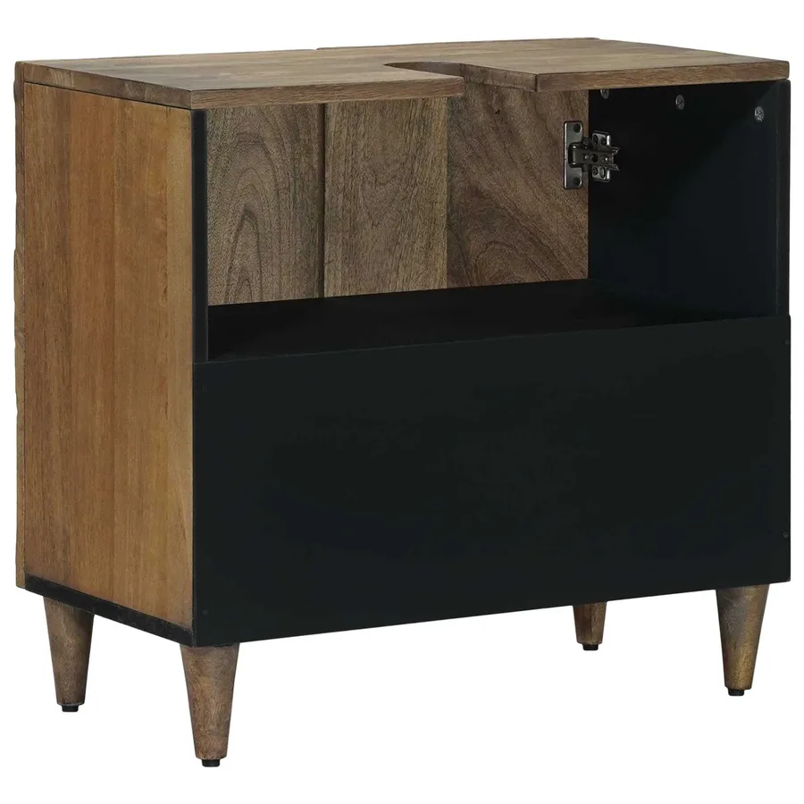 Meuble sous Lavabo de Salle de Bain Marron 62 x 33 x 58 cm - 5