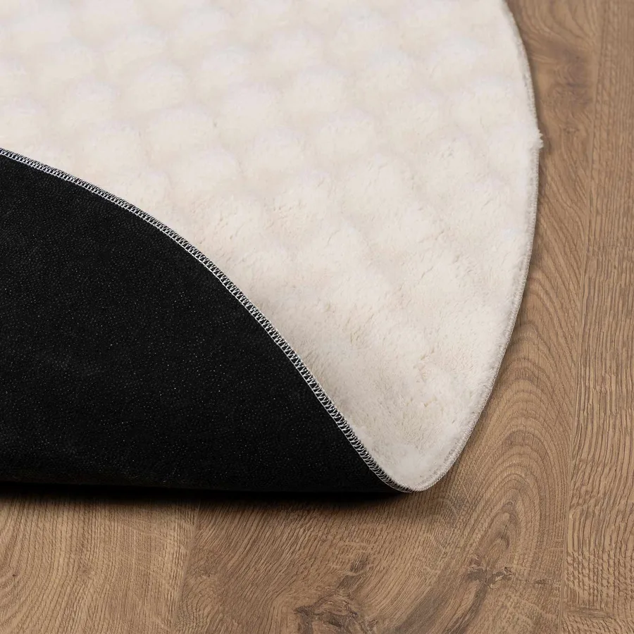 Tapis de surface Rond SIROLO Beige Ø 160 CM Polyester - 4