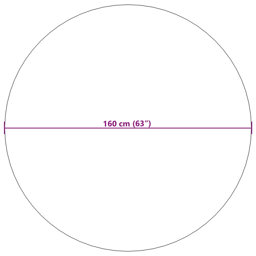 Tapis de surface Rond SIROLO Beige Ø 160 CM Polyester - 8