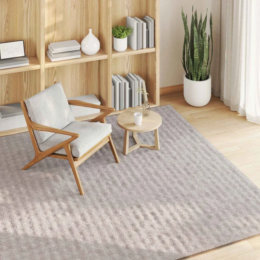 Tapis de surface Carré SIROLO Sable 120 x 120 cm Polyester - 3