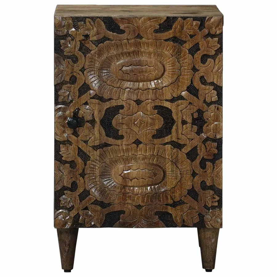 Armoire de salle de bain avec stockage Marron 38 x 33,5 x 58 cm - 3
