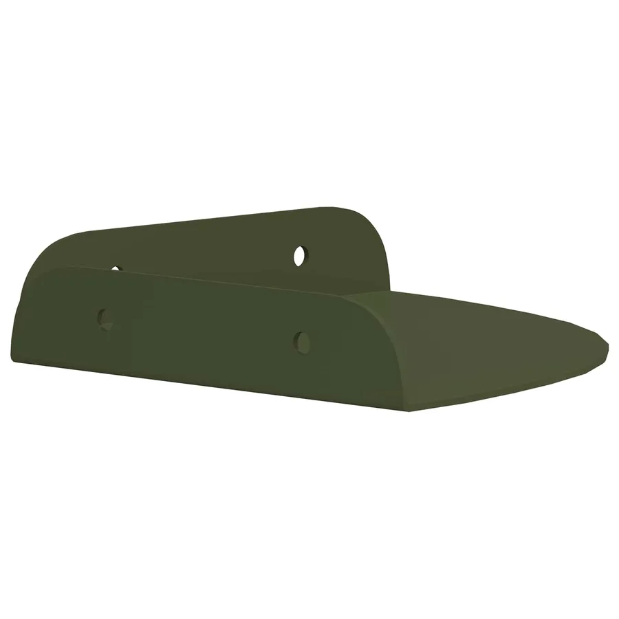 Étagère flottante avec étagère 4 pcs Vert olive 15 x 15 x 2 cm - 6