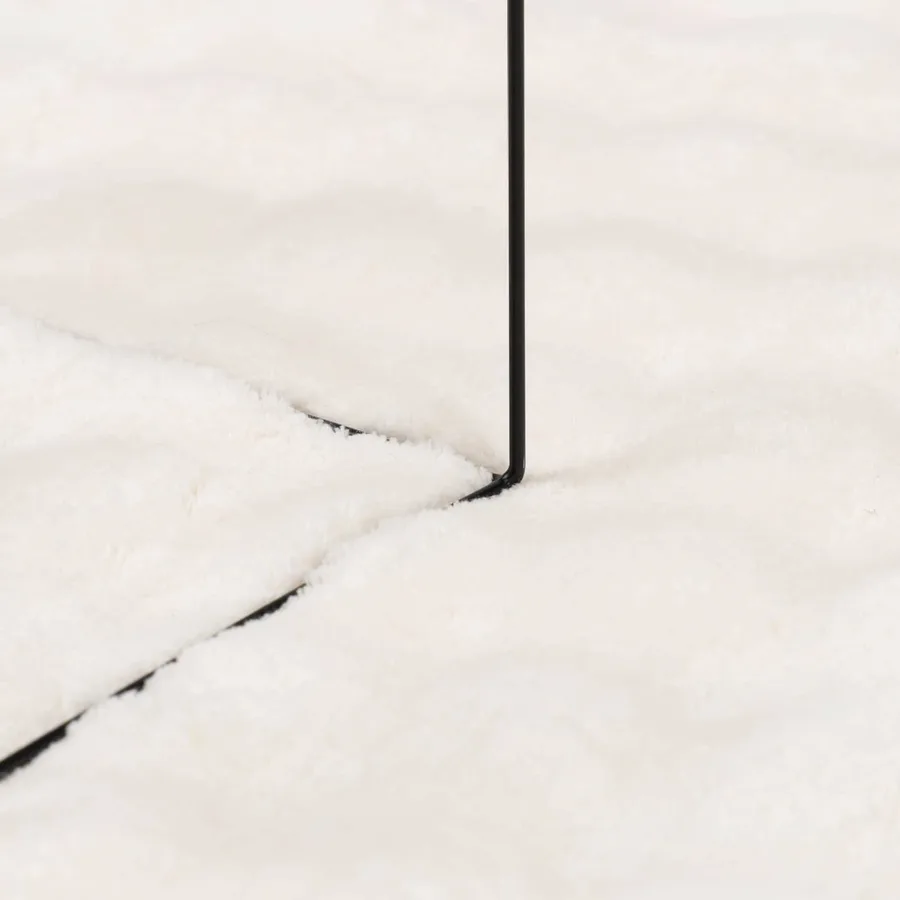 Tapis de surface Carré SIROLO Crème 120 x 120 cm Polyester - 6