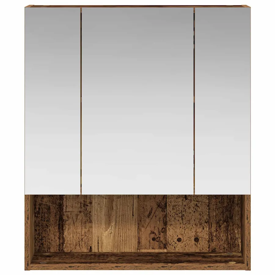 Armoire Miroir de Salle de Bain Bois ancien 60 x 14.5 x 70 cm - 5