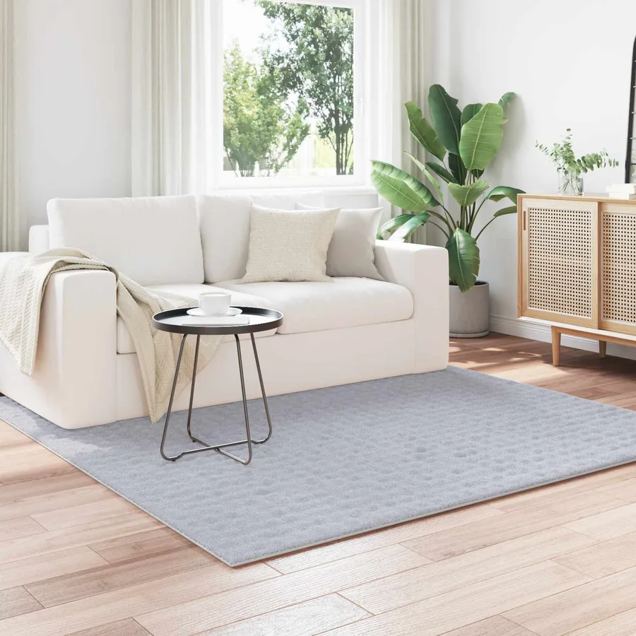 Tapis de surface Carré SIROLO Gris 200 x 200 cm Polyester