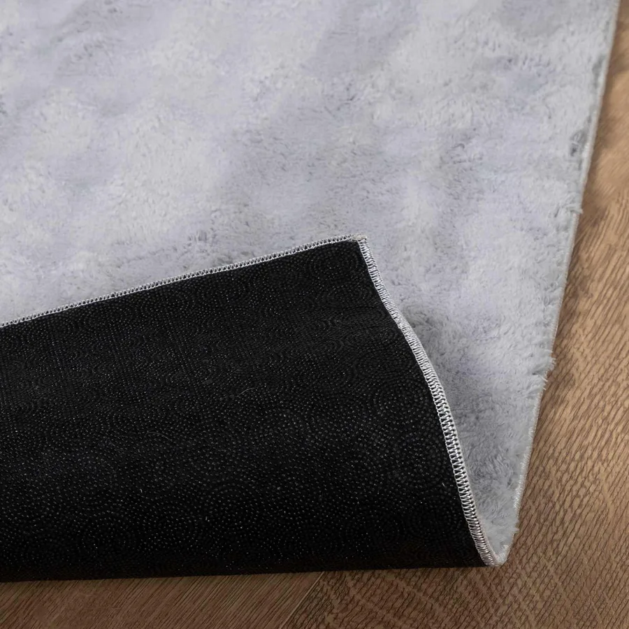 Tapis de surface Carré SIROLO Gris 200 x 200 cm Polyester - 4