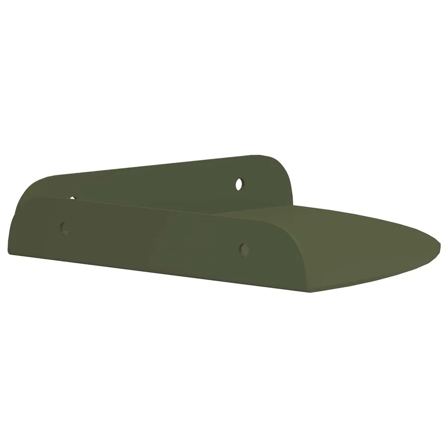 Étagère flottante avec étagère 4 pcs Vert olive 18 x 18 x 2 cm - 6