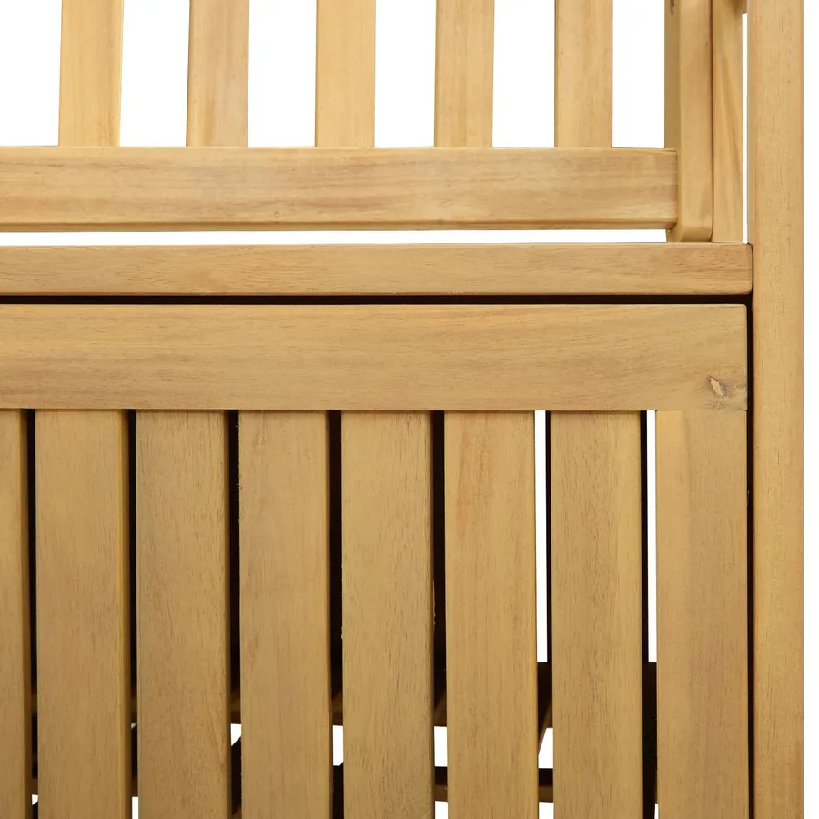 Banc de rangement 2 -Seater 120 x 63 x 84 cm Acacia massif - 6