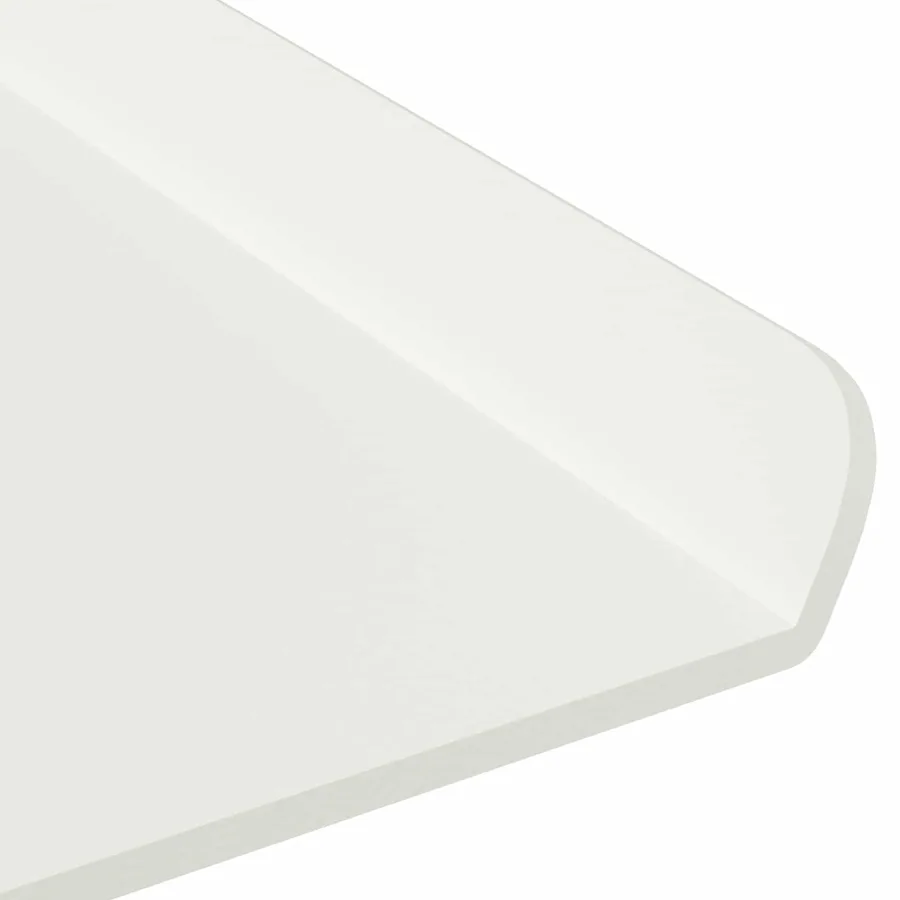 Étagère flottante 4 pcs Blanc 80 x 18 x 2,5 cm Acier - 9