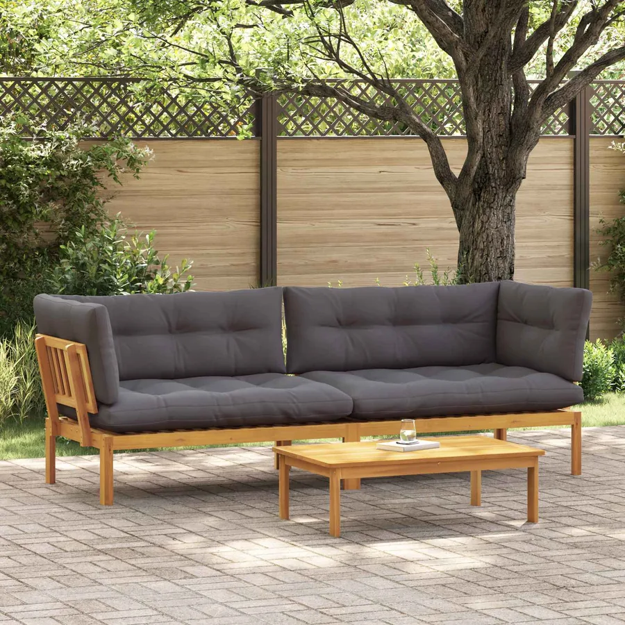 Unité du canapé en palette de jardin 2 Pièce