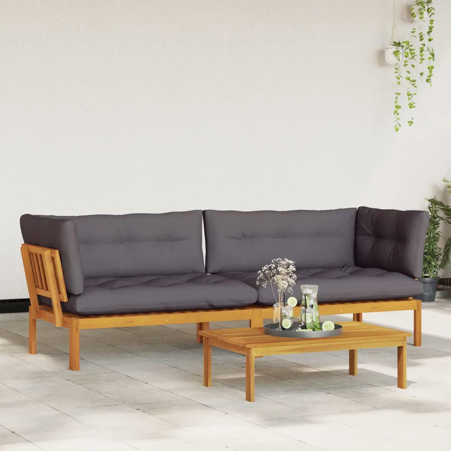 Unité du canapé en palette de jardin 2 Pièce - 3