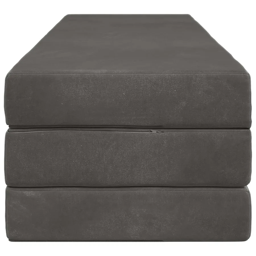Canapé-lit pliable 200 x 67 x 45 cm Gris foncé - 4
