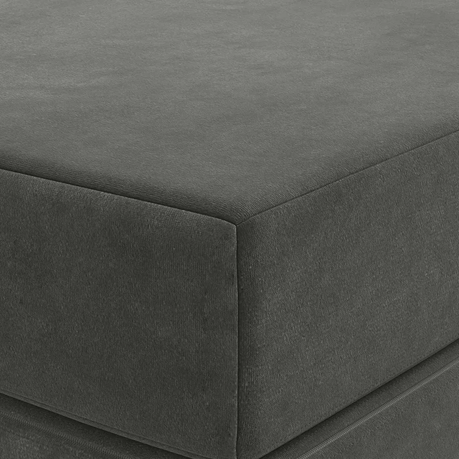 Canapé-lit pliable 200 x 67 x 45 cm Gris foncé - 6