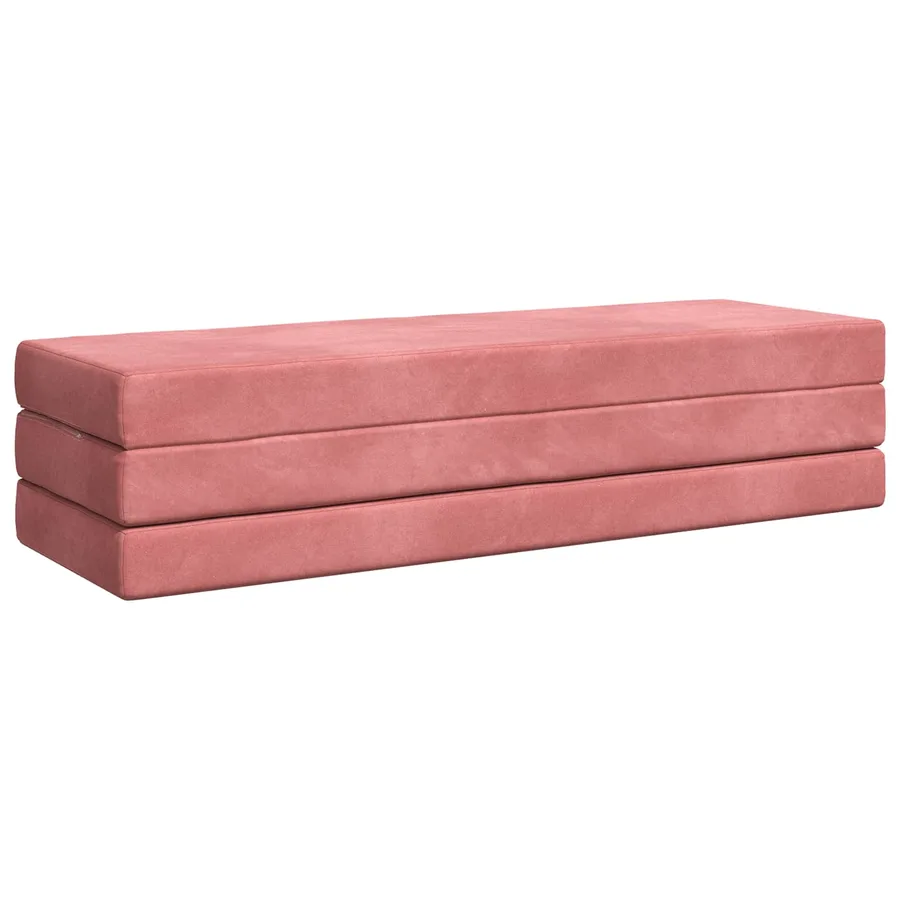 Canapé-lit pliable 200 x 67 x 45 cm Rose - 3
