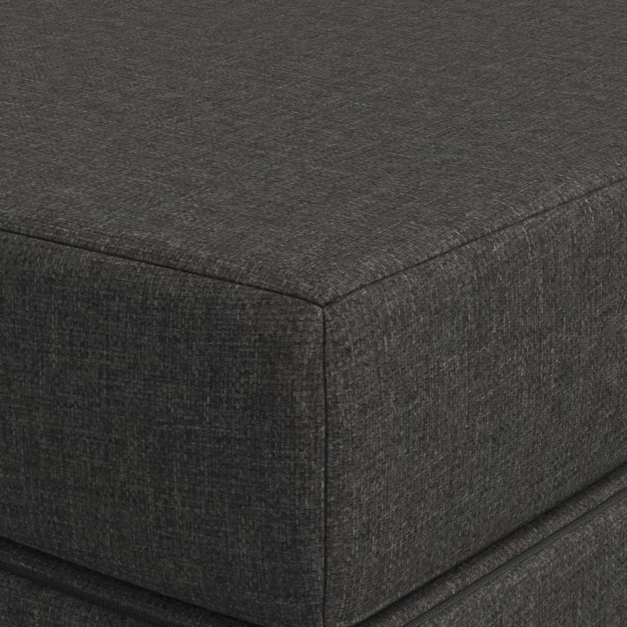 Canapé-lit pliable 100 x 67 x 45 cm Gris foncé - 6
