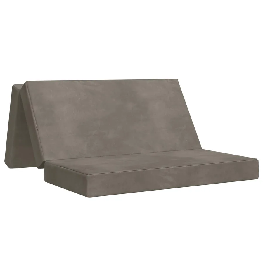Canapé-lit pliable 180 x 67 x 45 cm Gris clair - 2