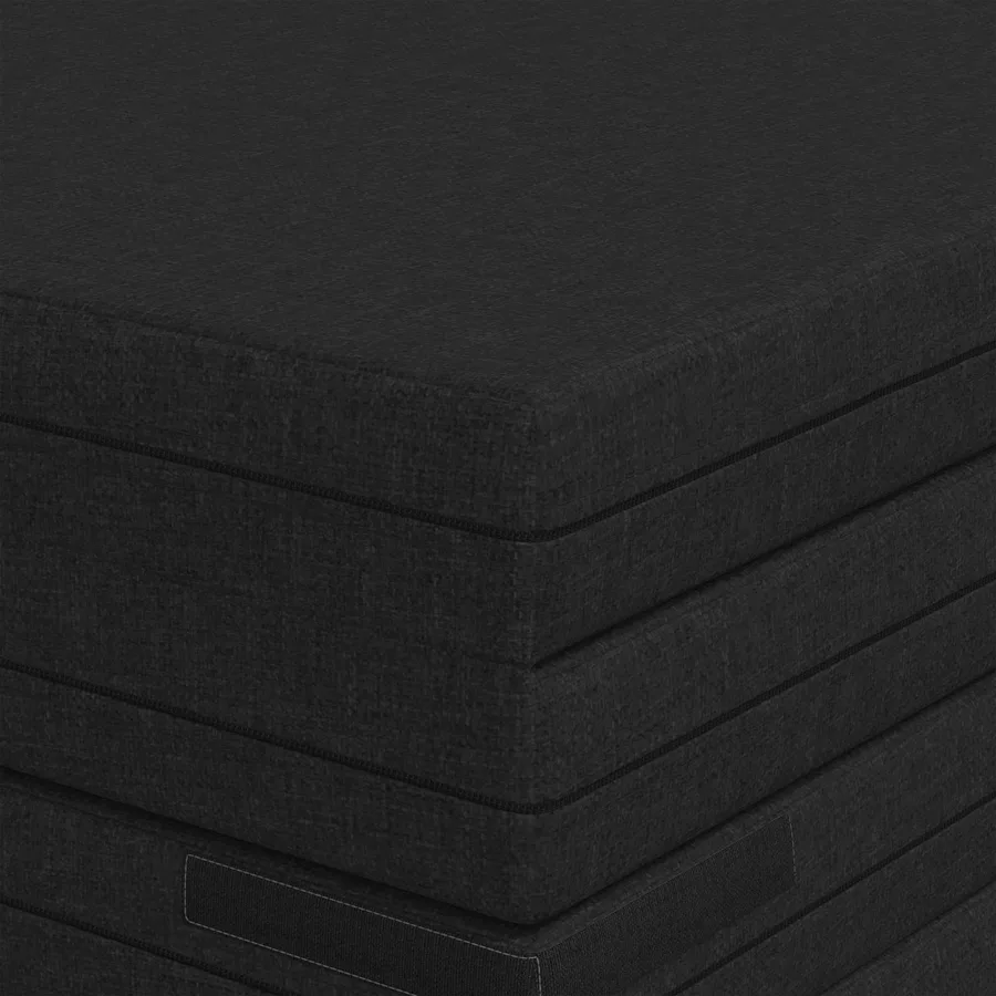 Canapé-lit pliable 140 x 67 x 45 cm Noir - 7