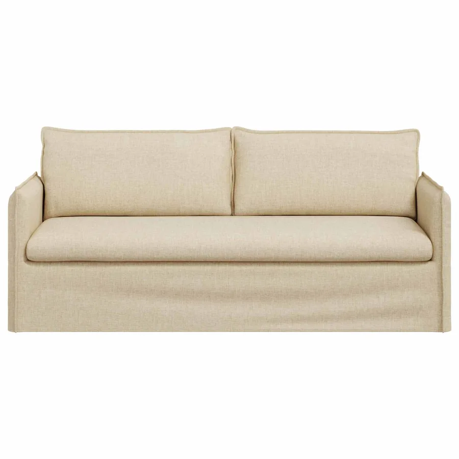 Canapé Crème 196 x 82 x 85 cm tissu - 4