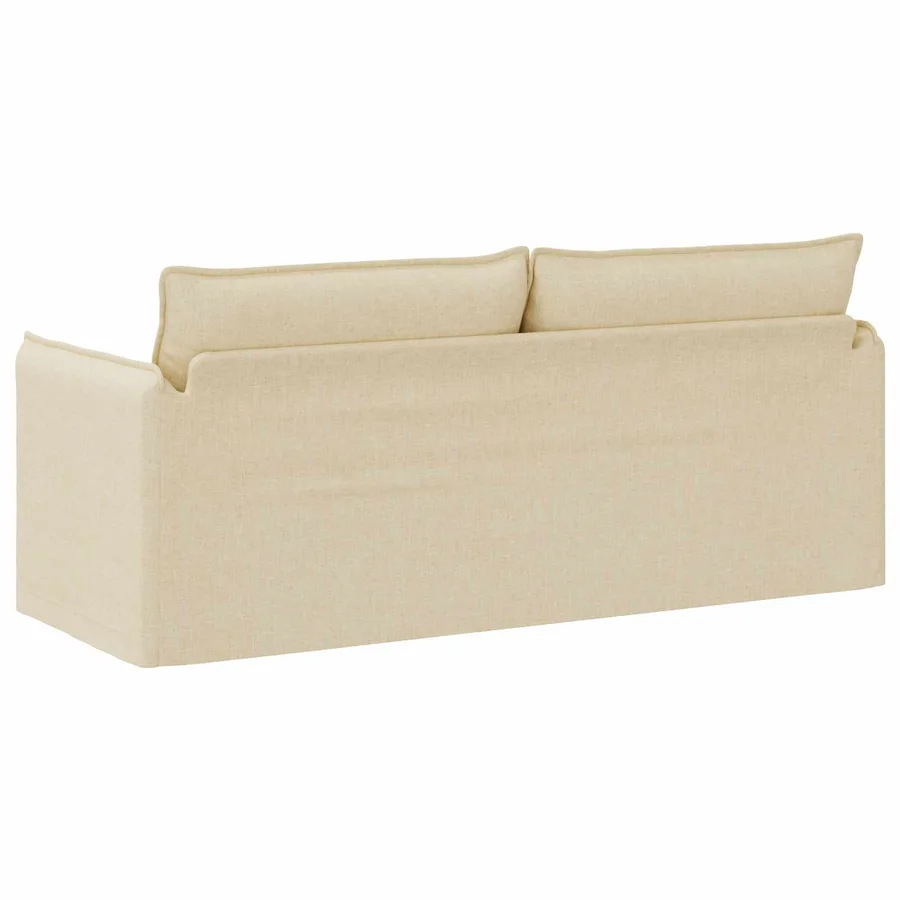 Canapé Crème 196 x 82 x 85 cm tissu - 6