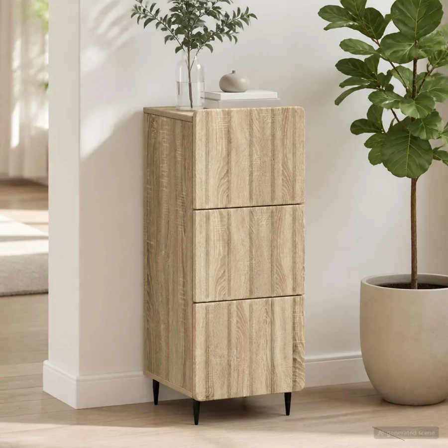 Armoire à tiroirs Chêne Sonoma 33 x 34,5 x 92 cm