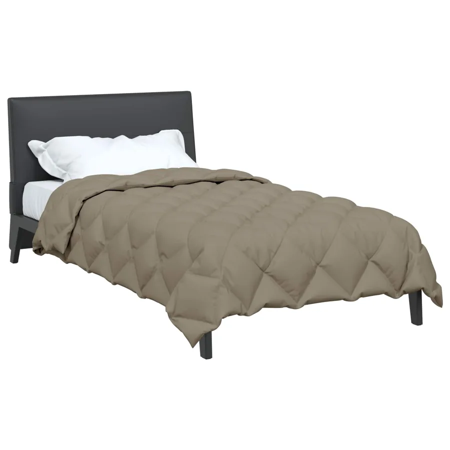 Duvet d'hiver Gris clair 135 x 200 cm Microfibre - 3