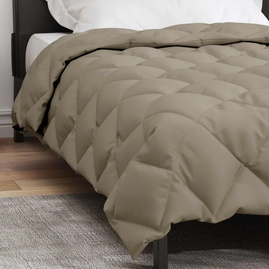 Duvet d'hiver Gris clair 135 x 200 cm Microfibre - 4