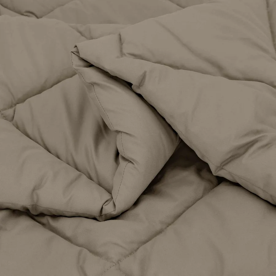 Duvet d'hiver Gris clair 135 x 200 cm Microfibre - 5