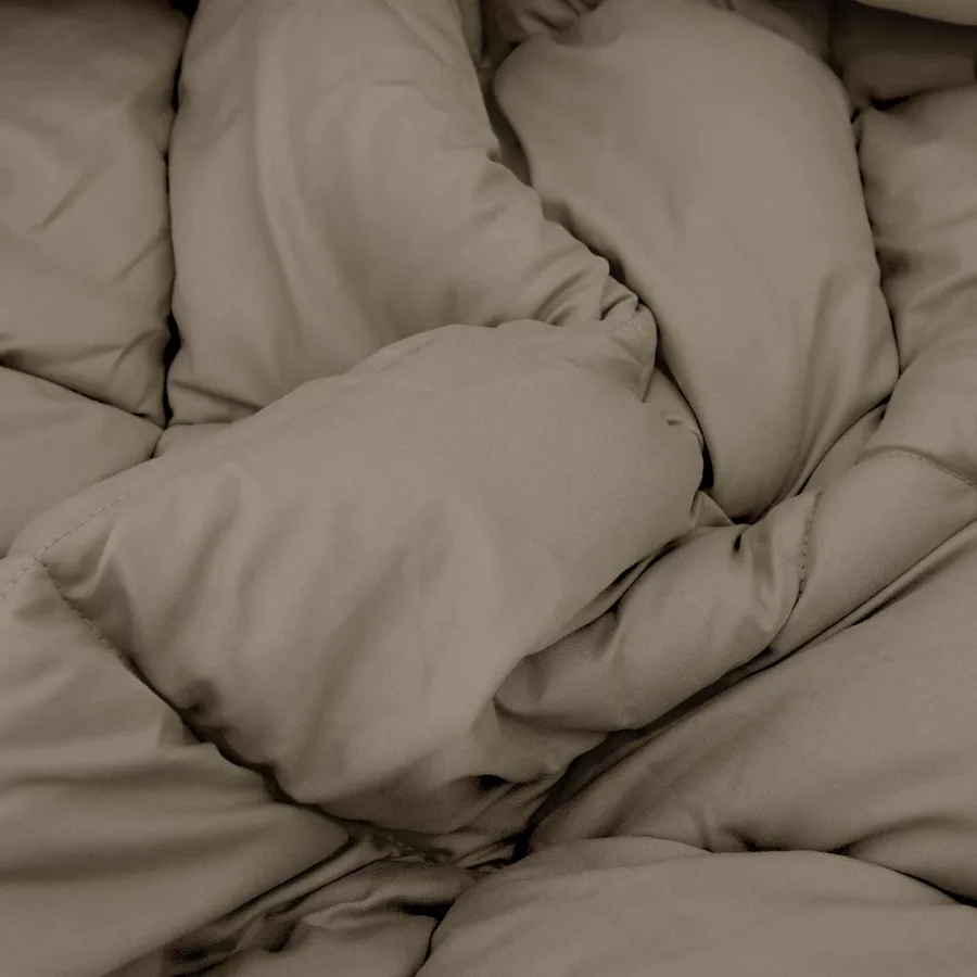 Duvet d'hiver Gris clair 135 x 200 cm Microfibre - 6