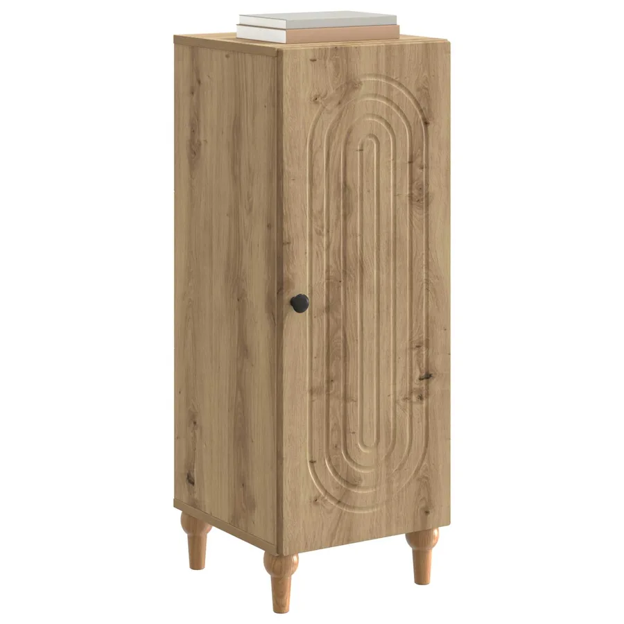 Buffet Chêne artisanal 33 x 34,5 x 90 cm Bois d'ingénierie - 3