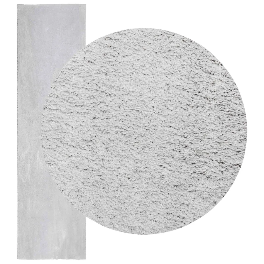 Tapis doux à poils moyens et lavable HUARTE Gris 80 x 1000 cm - 3