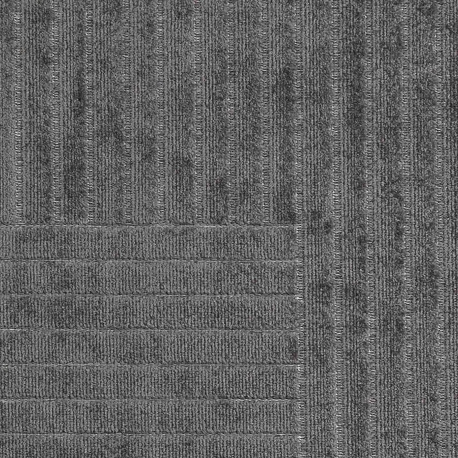Tapis de surface Rond PALMERAS Anthracite Ø 160 CM Polyester - 7