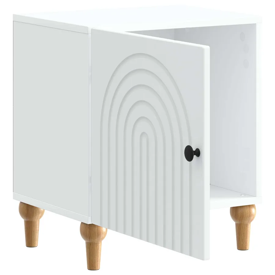 Cabinet de chevet 2 pcs Blanc 43 x 34,5 x 50 cm - 6