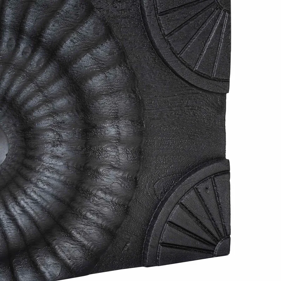 Table de chevet faite main Noir 40 x 30 x 20 cm - 10