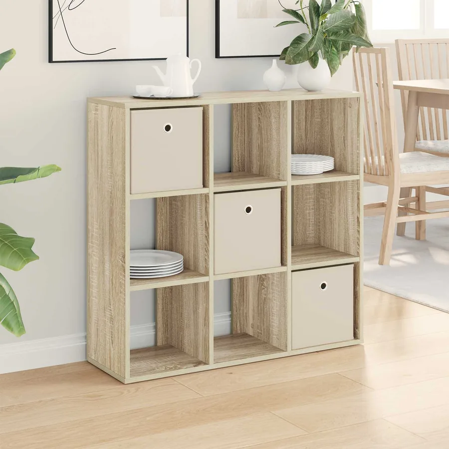 Buffet avec tiroir Chêne Sonoma 88,5 x 29 x 84,5 cm