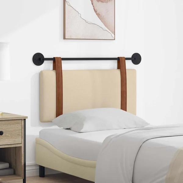 Tête de lit suspendue Crème PU antique