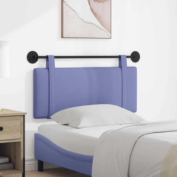Tête de lit suspendue Bleu denim Tissu
