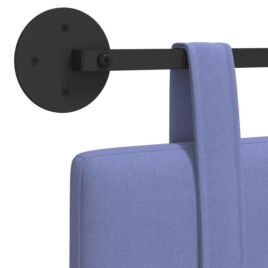 Tête de lit suspendue Bleu denim Tissu - 9