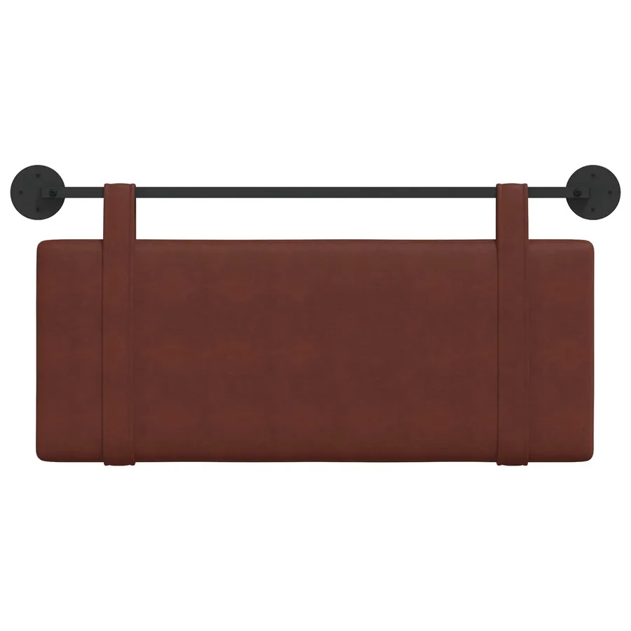 Tête de lit suspendue Brun Brillant PU antique - 5