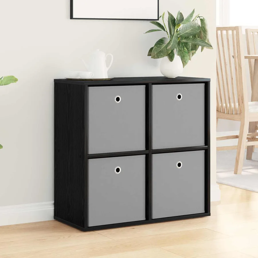 Buffet avec tiroir Chêne noir 68,5 x 32 x 67 cm - 4