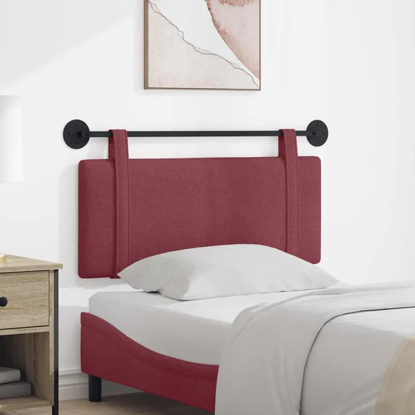Tête de lit suspendue Bordeaux tissu