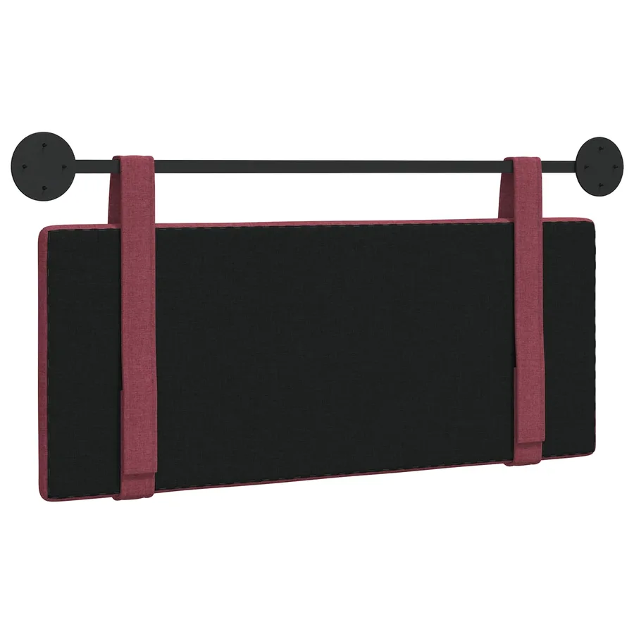 Tête de lit suspendue Bordeaux tissu - 7