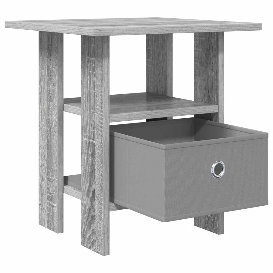 Table de chevet avec tiroir 2 pcs Gris Sonoma 41 x 40 x 45 cm - 5