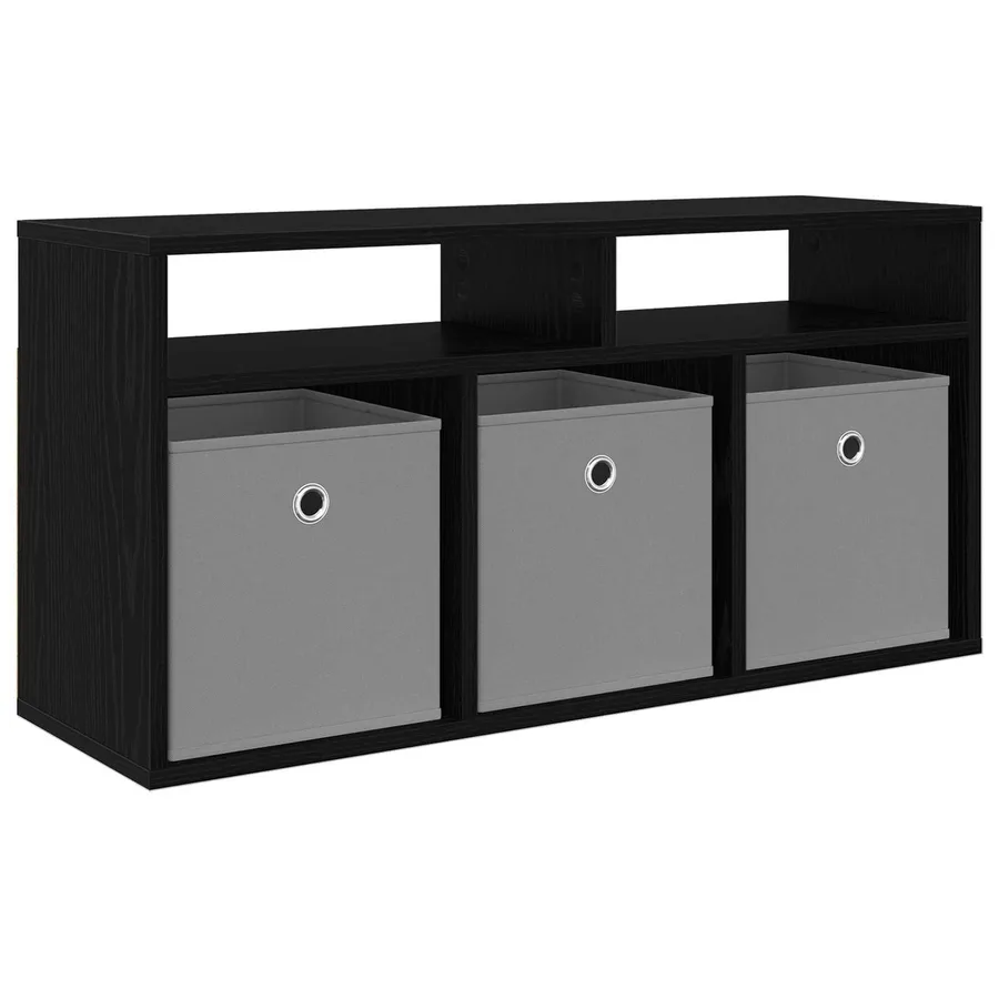 Basboard avec tiroir Chêne noir 87 x 27,5 x 43 cm - 2