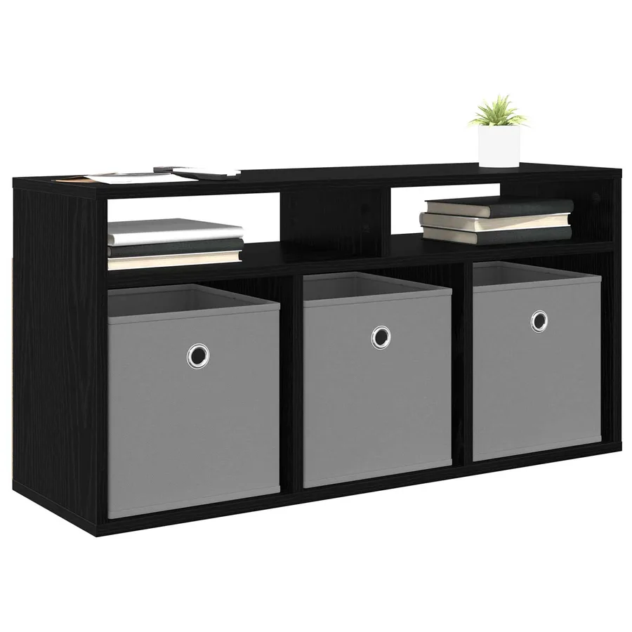 Basboard avec tiroir Chêne noir 87 x 27,5 x 43 cm - 3