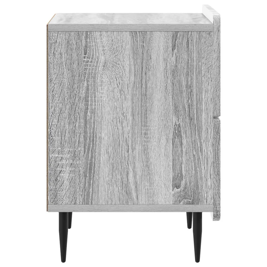Cabinet de chevet avec tiroir Sonoma gris 43 x 34,5 x 49,5 cm - 6
