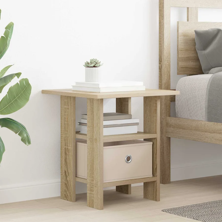 Table de chevet avec tiroir 2 pcs Chêne Sonoma 41 x 40 x 45 cm - 4