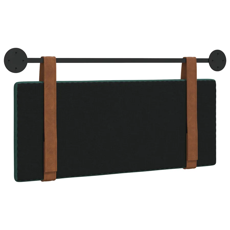 Tête de lit suspendue Vert foncé PU antique - 7