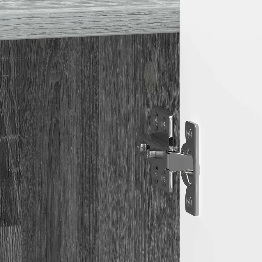 Cabinet de chevet Sonoma gris 43 x 34,5 x 52 cm - 9