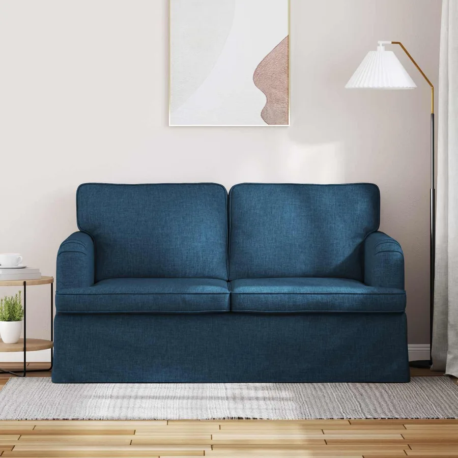 Canapé Bleu 144 x 80 x 85 cm tissu - 3