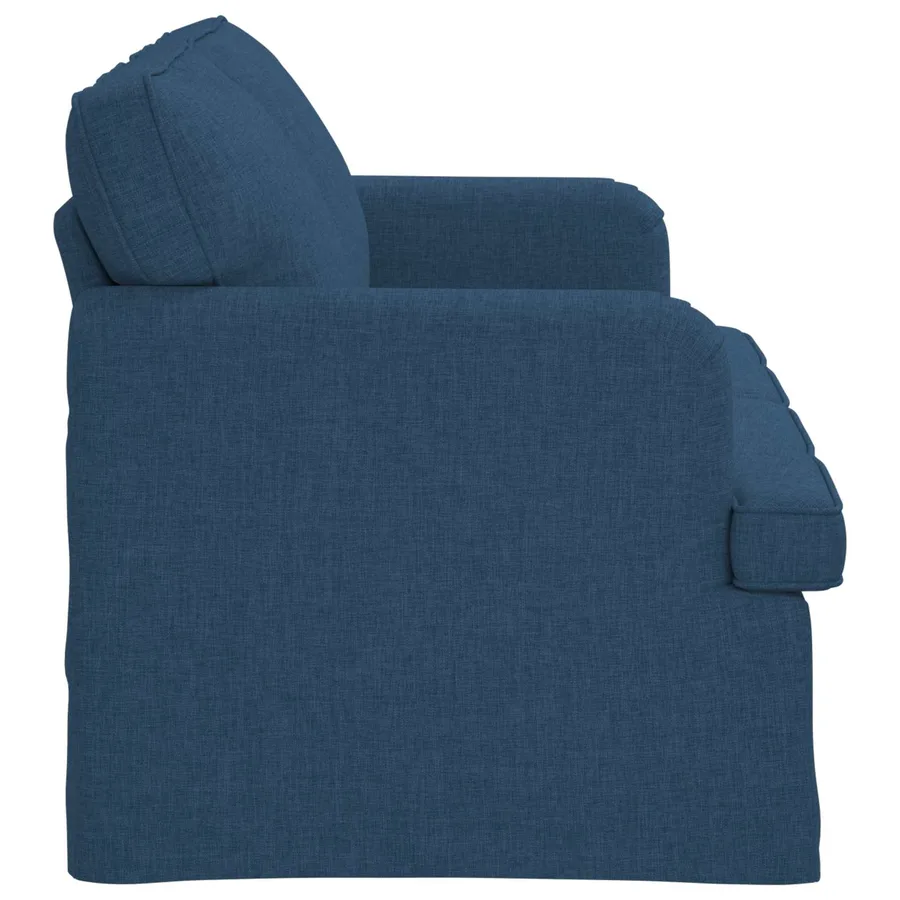 Canapé Bleu 144 x 80 x 85 cm tissu - 5